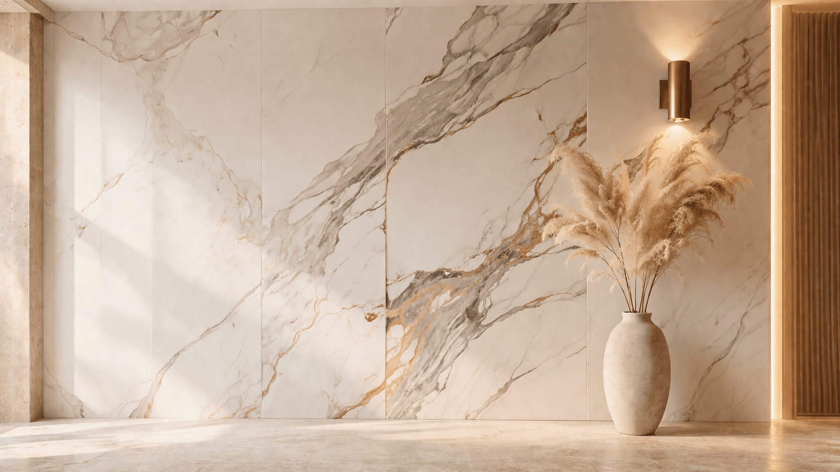 Calacatta dokulu PVC mermer duvar paneli