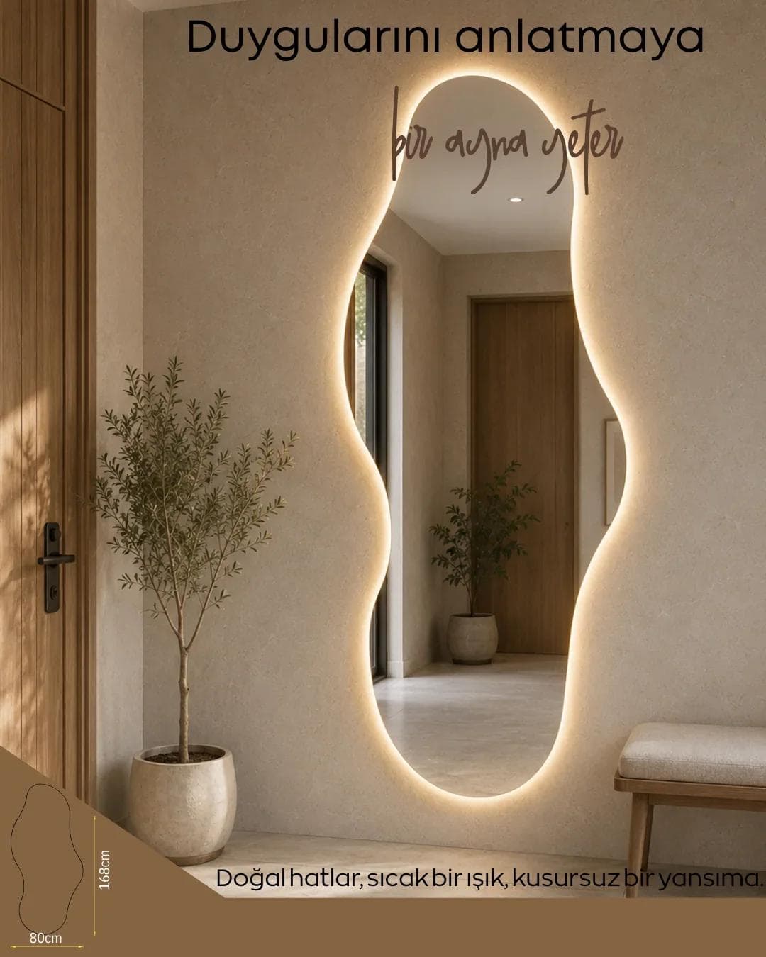 Liva Organik LED Boy Aynası